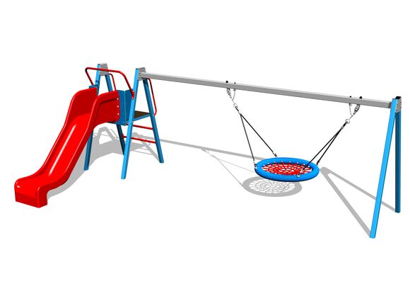 Chain Swing Nest with slide RH6180KB - Blue (1m)