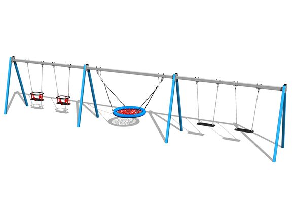 Fivefold chain swing RH6521KB - Blue (f.h. 1,0 m)