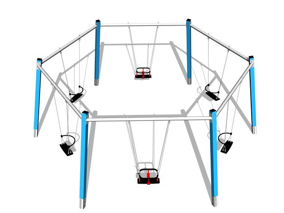 Chain group six swing RH1610KB - blue