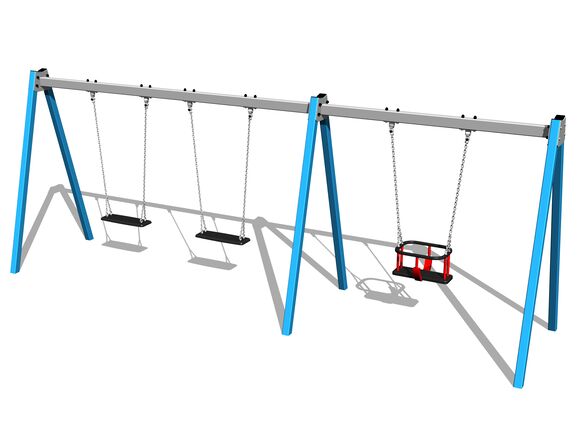 Triple chain swing RH6312KB - Blue (f.h. 1,0 m)
