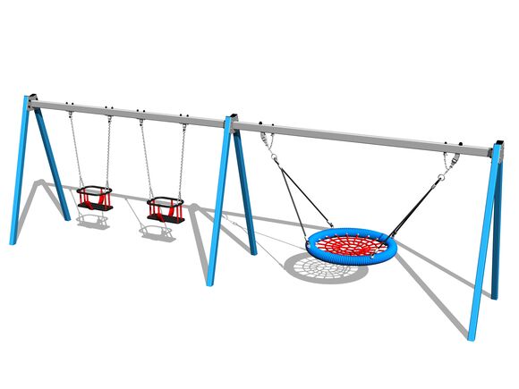 Triple chain swing RH6323KB - Blue (f.h. 1 m)