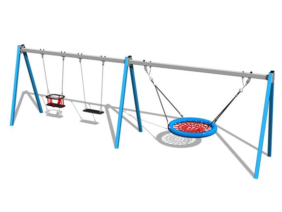 Triple chain swing RH6322KB - Blue (f.h. 1,0 m)