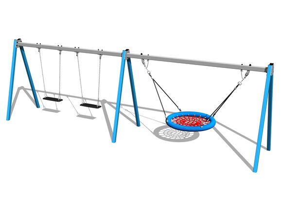 Triple chain swing RH6321KB - Blue (f.h. 1,0 m)