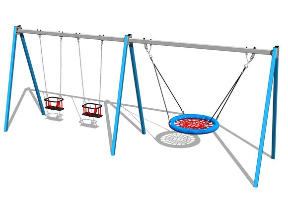 Triple chain swing RH6323KB - Blue (f.h. 1,5 m)