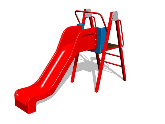 Slide with a ladder KZ6101KR (f.h. 1 m) - red