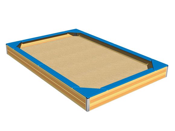 Seats around the edge of sadpit 3x2 m SP320DB - blue