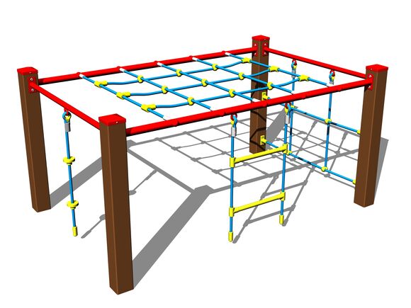 Climbing set SS8410KW - brown