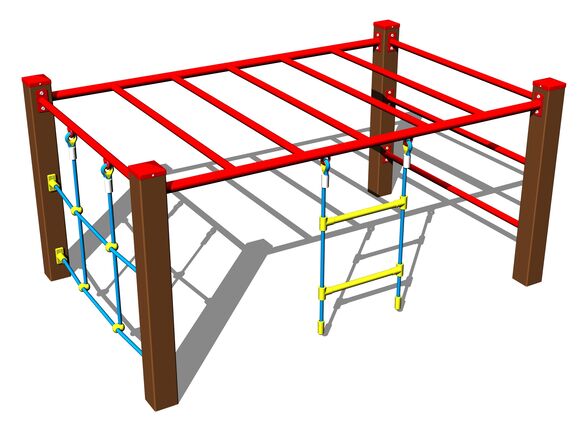 Climbing set SS8411KW - brown