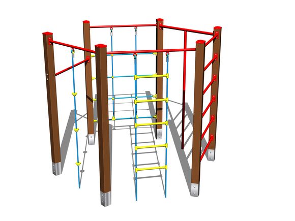 Climbing set SS8601KW - brown
