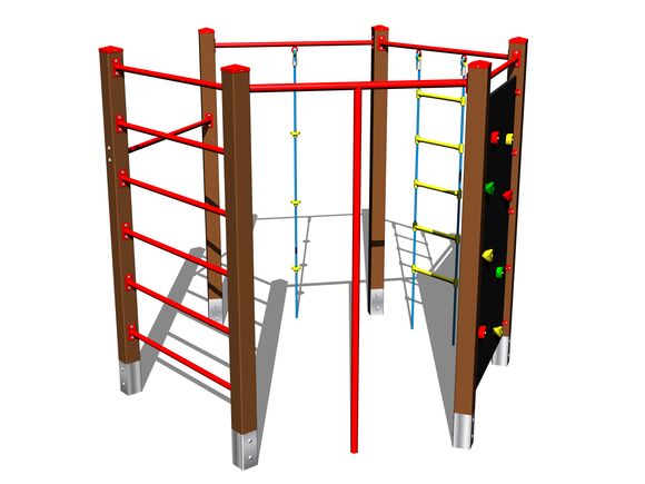 Climbing set 602KW - brown