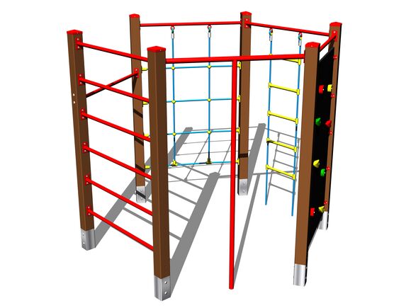 Climbing set SS8603KW - brown