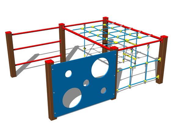 Climbing set SS8606KW - brown