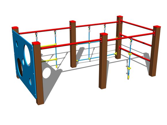 Climbing set SS8609KW - brown