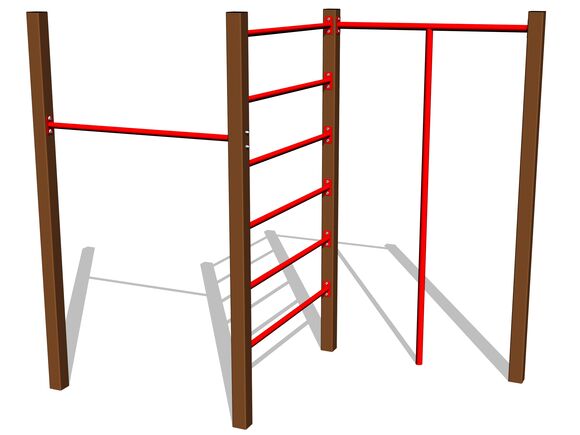 Climbing set SS8301KW - brown