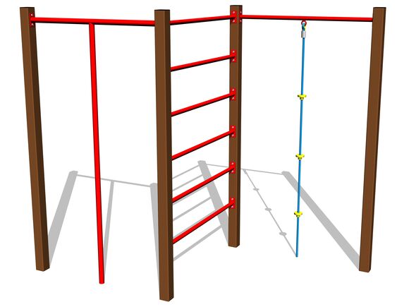 Climbing set SS8302KW - brown