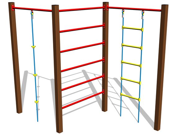 Climbing set SS8303KW - brown