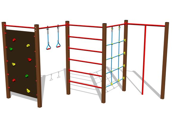Climbing set SS8501KW - brown