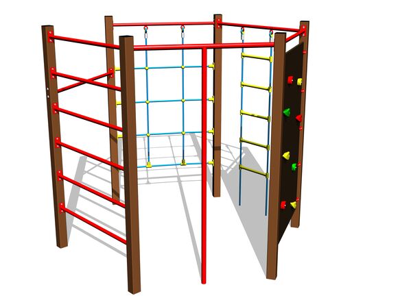 Climbing set SS8603KW - brown