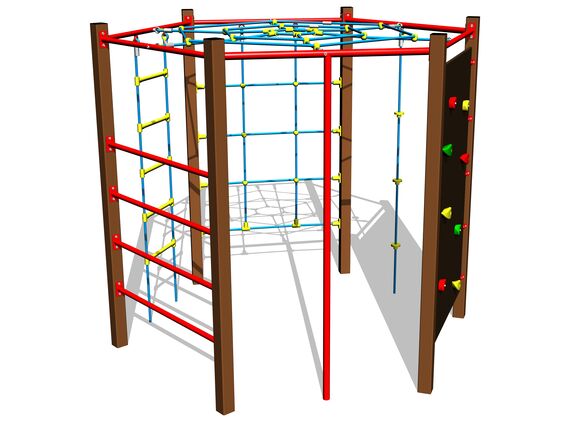 Climbing set SS8604KW - brown