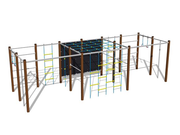Climbing set - brown
