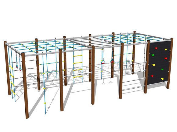 Climbing set - brown