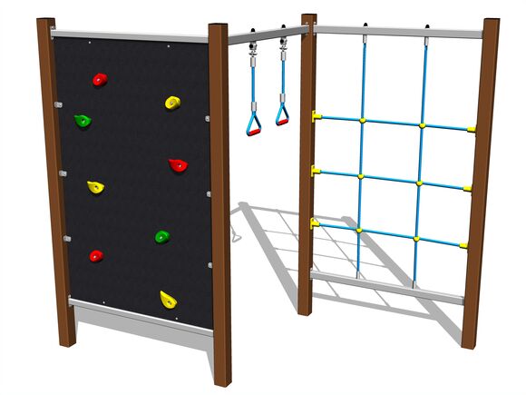 Climbing set - brown