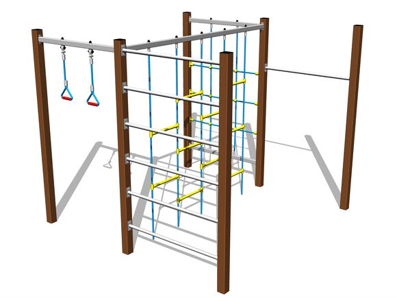 Climbing set - brown