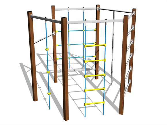 Climbing set - brown