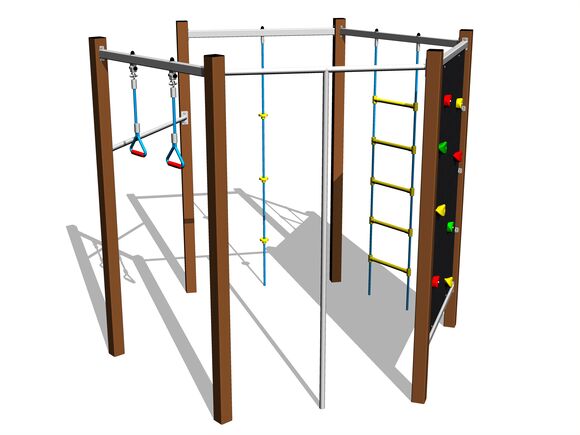Climbing set - brown