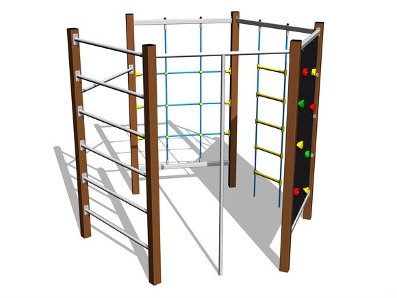 Climbing set - brown