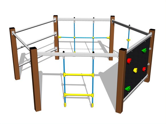 Climbing set - brown