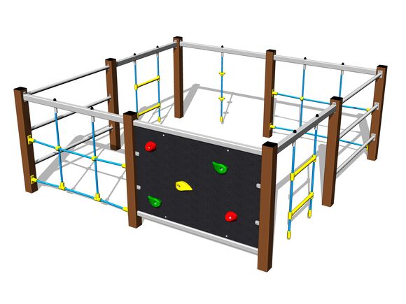 Climbing set - brown