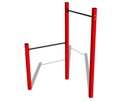Street workout set WS8001RD - red