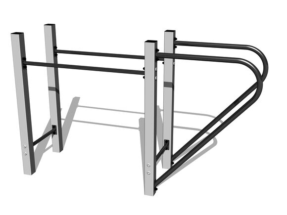 Street workout set WS8002SD - silver