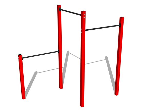Street workout set WS8003RD - red