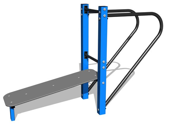 Street workout set WS8004BD - blue