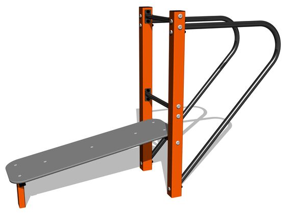 Street workout set WS8004OD - orange