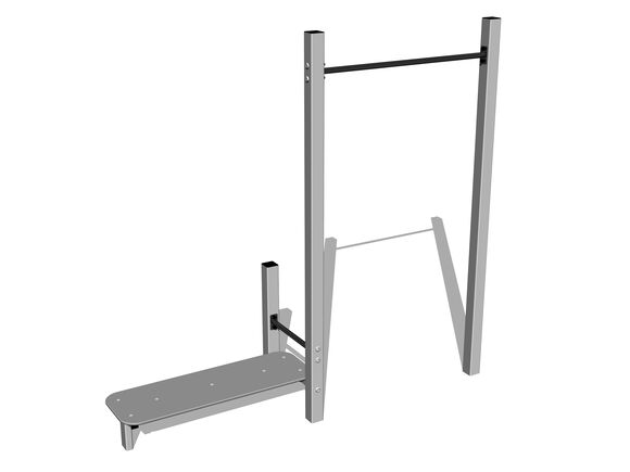 Street workout set WS8007SD - silver
