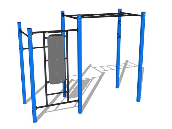 Street workout set WS8010BD - blue
