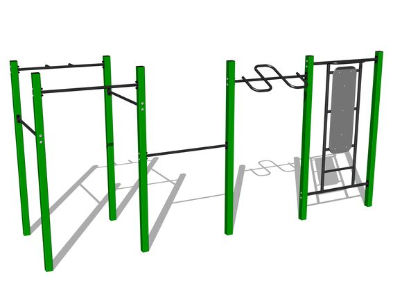 Street workout set WS8012GD - green