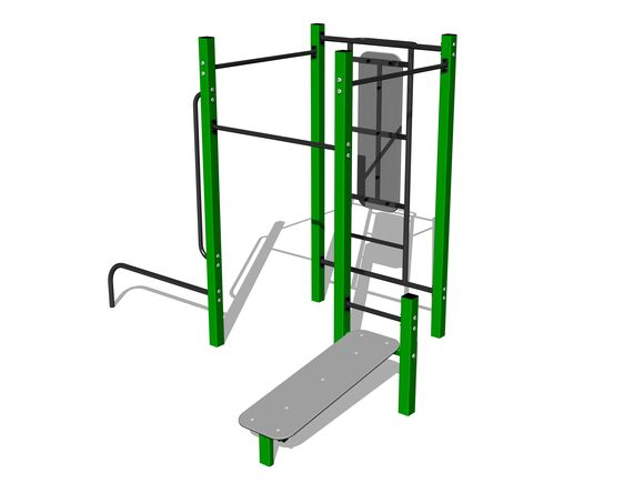 Street workout set WS8014GD - green