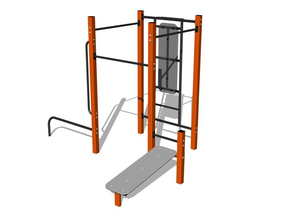 Street workout set WS8014OD - orange