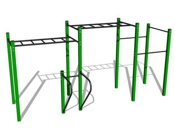 Street workout set WS8015GD - green