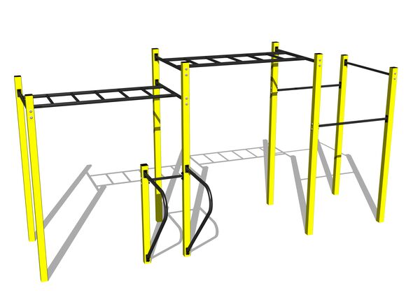 Street workout set WS8015YD - yellow