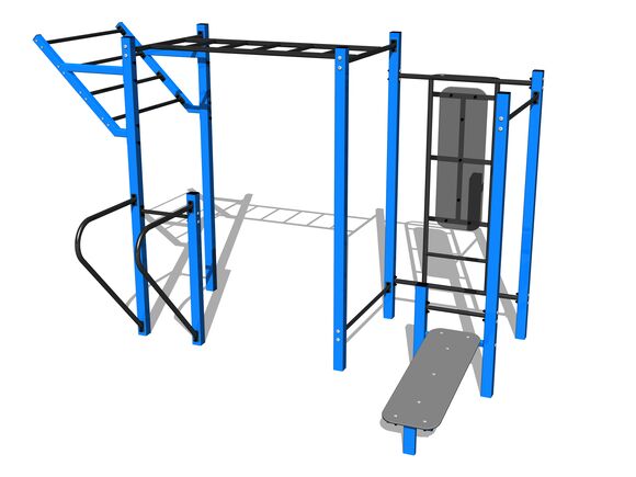 Street workout set WS8016BD - blue