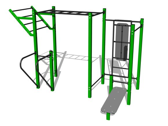 Street workout set WS8016GD - green