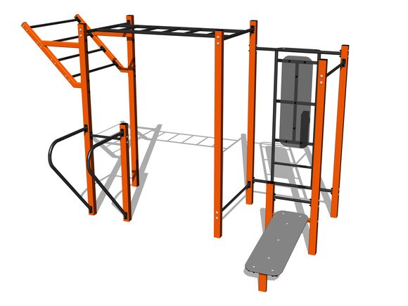 Street workout set WS8016OD - orange