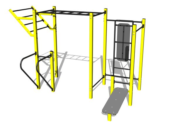 Street workout set WS8016YD - yellow