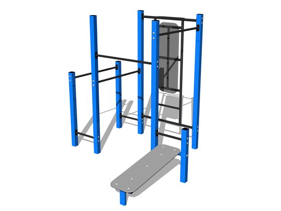 Street Workout set WS8019BD - blue