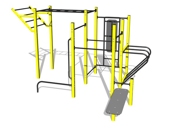 Street workout set WS8020YD - yellow